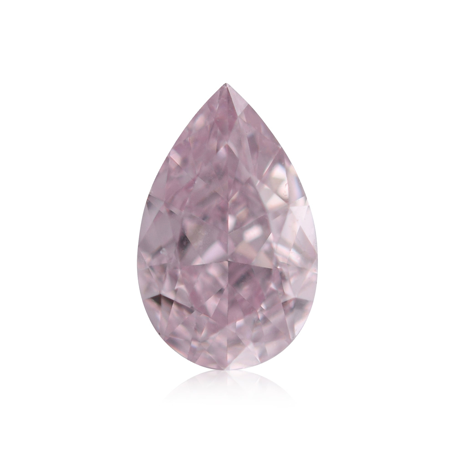 0.32 Carat Fancy Purple Pink Pear Diamond VS2 GIA