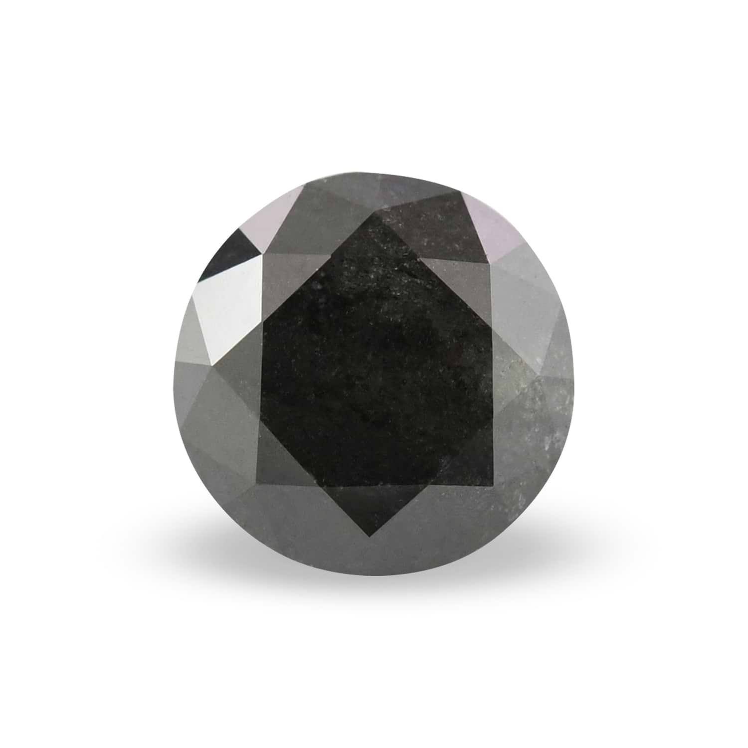 0.62 Carat Fancy Black Round Brillant Diamond GIA
