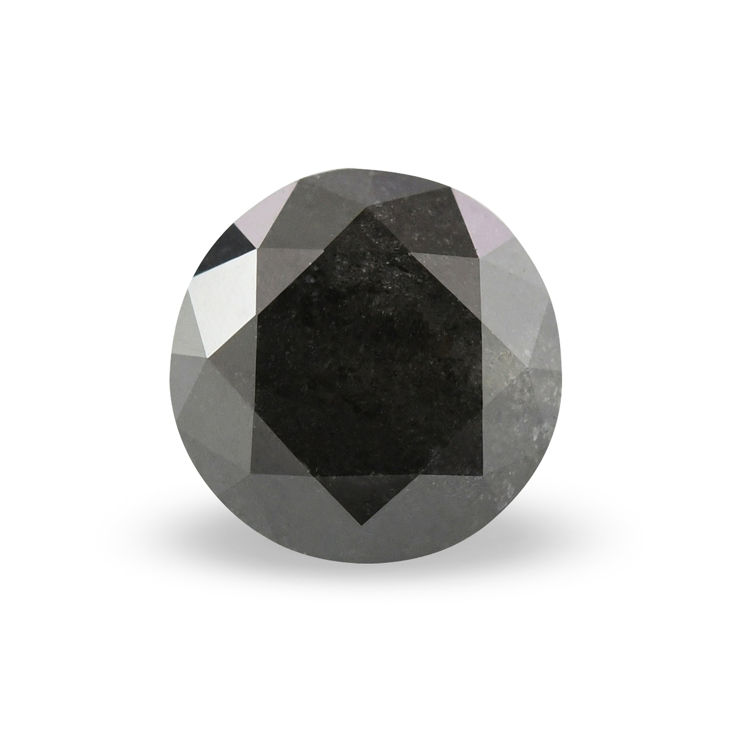 0.62 Carat Fancy Black Round Brillant Diamond  GIA