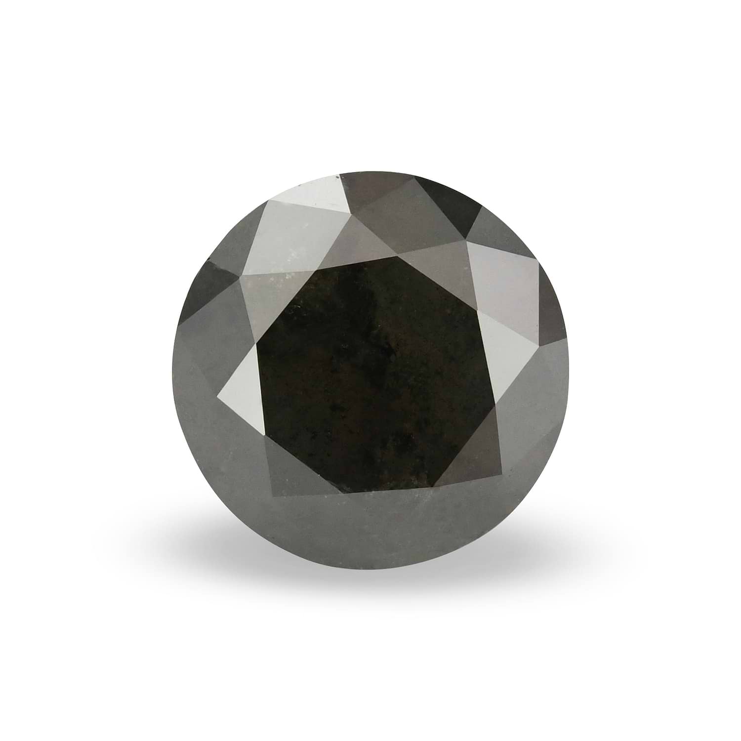 1.27 Carat Fancy Black Round Brillant Diamond GIA