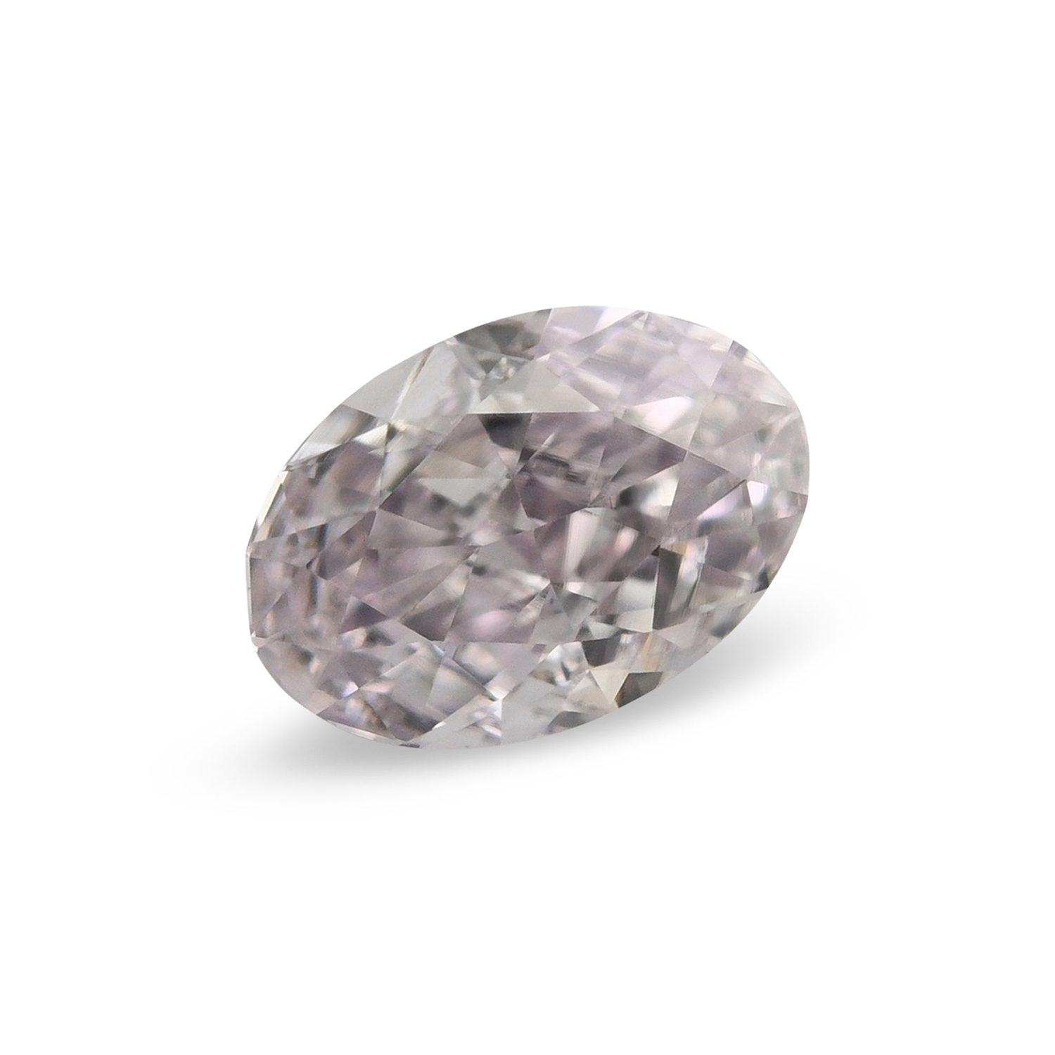 0.31 Carat Fancy Light Purplish Pink Oval Diamond VS2 GIA