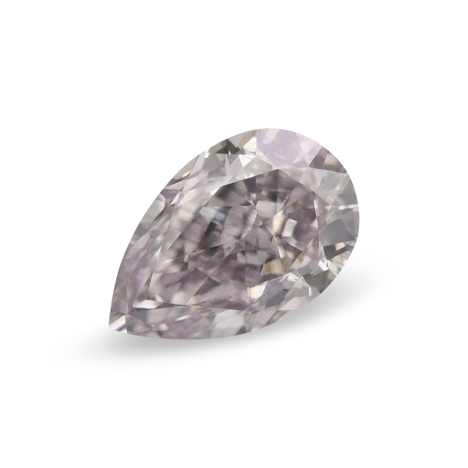 0.30 Carat Fancy Light Purplish Pink Pear Diamond SI1 GIA