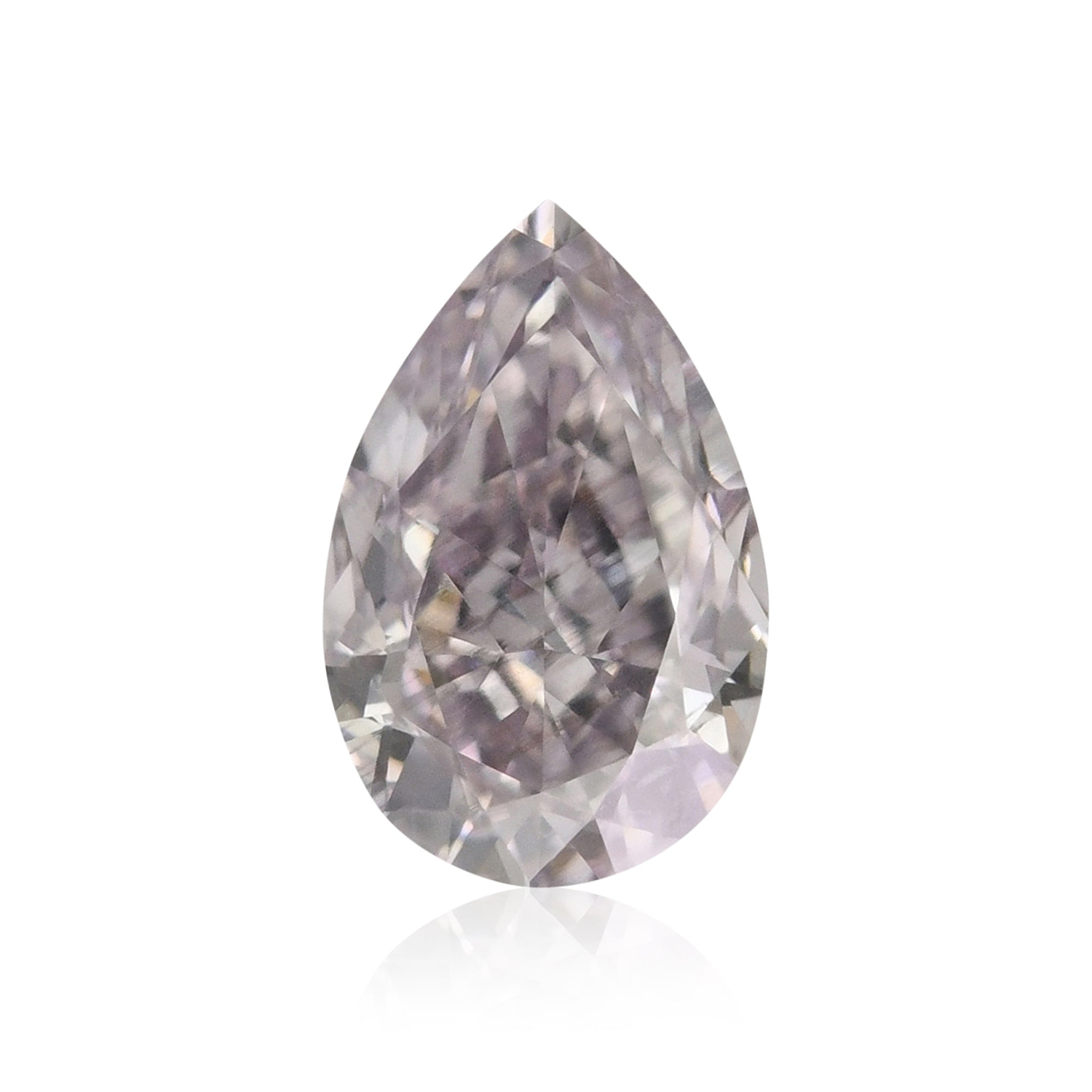 0.30 Carat Fancy Light Purplish Pink Pear Diamond SI1 GIA