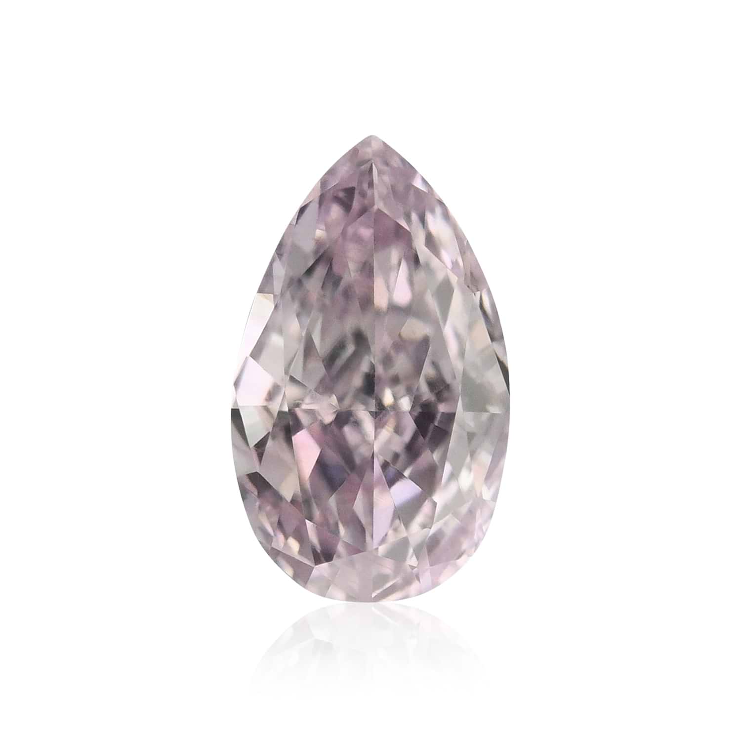 0.30 Carat Fancy Purplish Pink Pear Diamond SI1 GIA