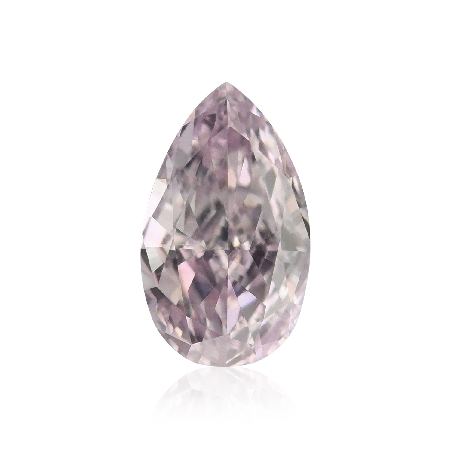 0.30 Carat Fancy Purplish Pink Pear Diamond SI1 GIA