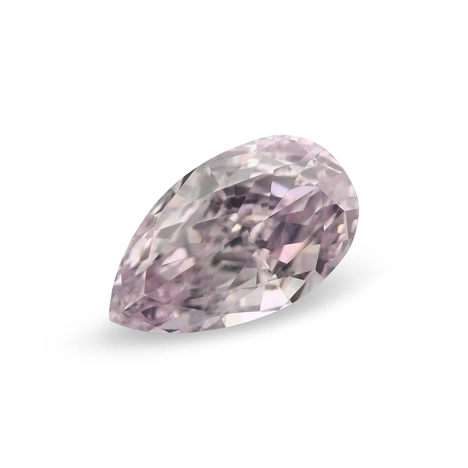 0.30 Carat Fancy Purplish Pink Pear Diamond SI1 GIA