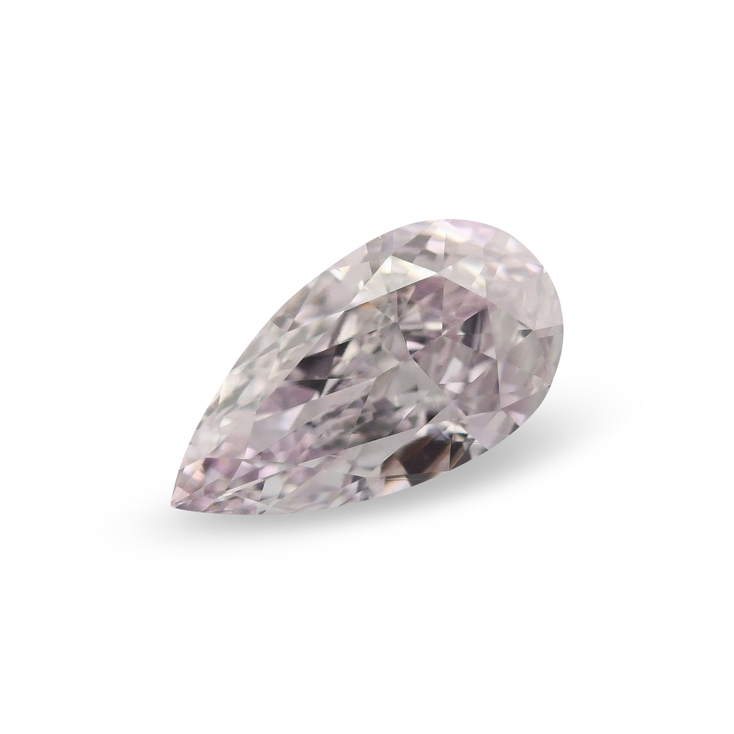 0.46 Carat Fancy Light Purplish Pink Pear Diamond VS2 GIA