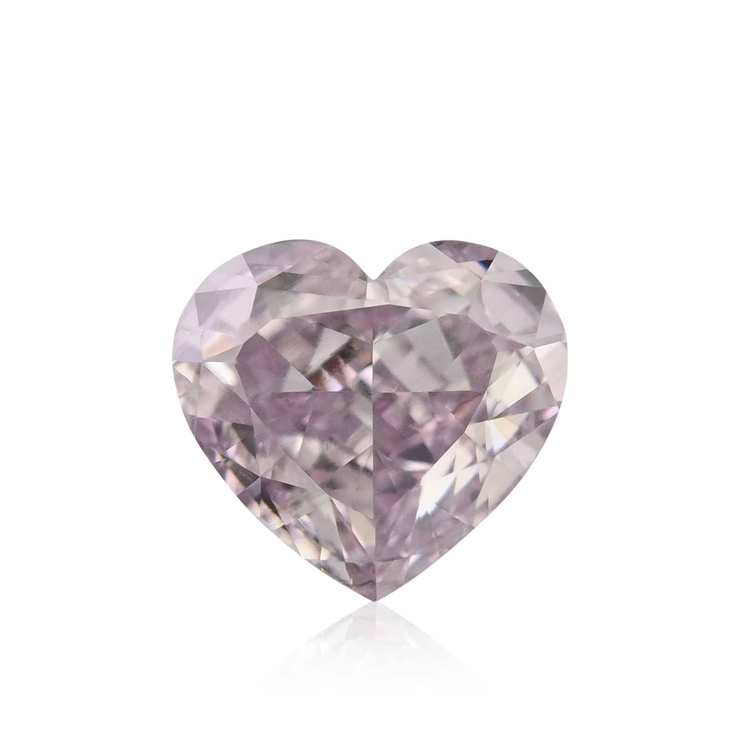 0.51 Carat Fancy Purple Pink HEART Diamond SI1 GIA