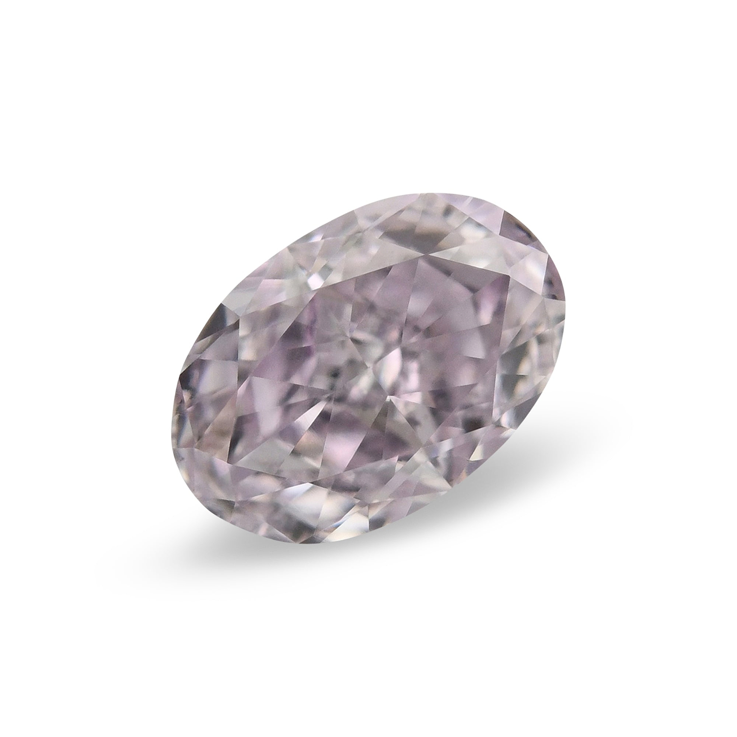 0.50 Carat Fancy Light Purplish Pink Oval Diamond SI1 GIA