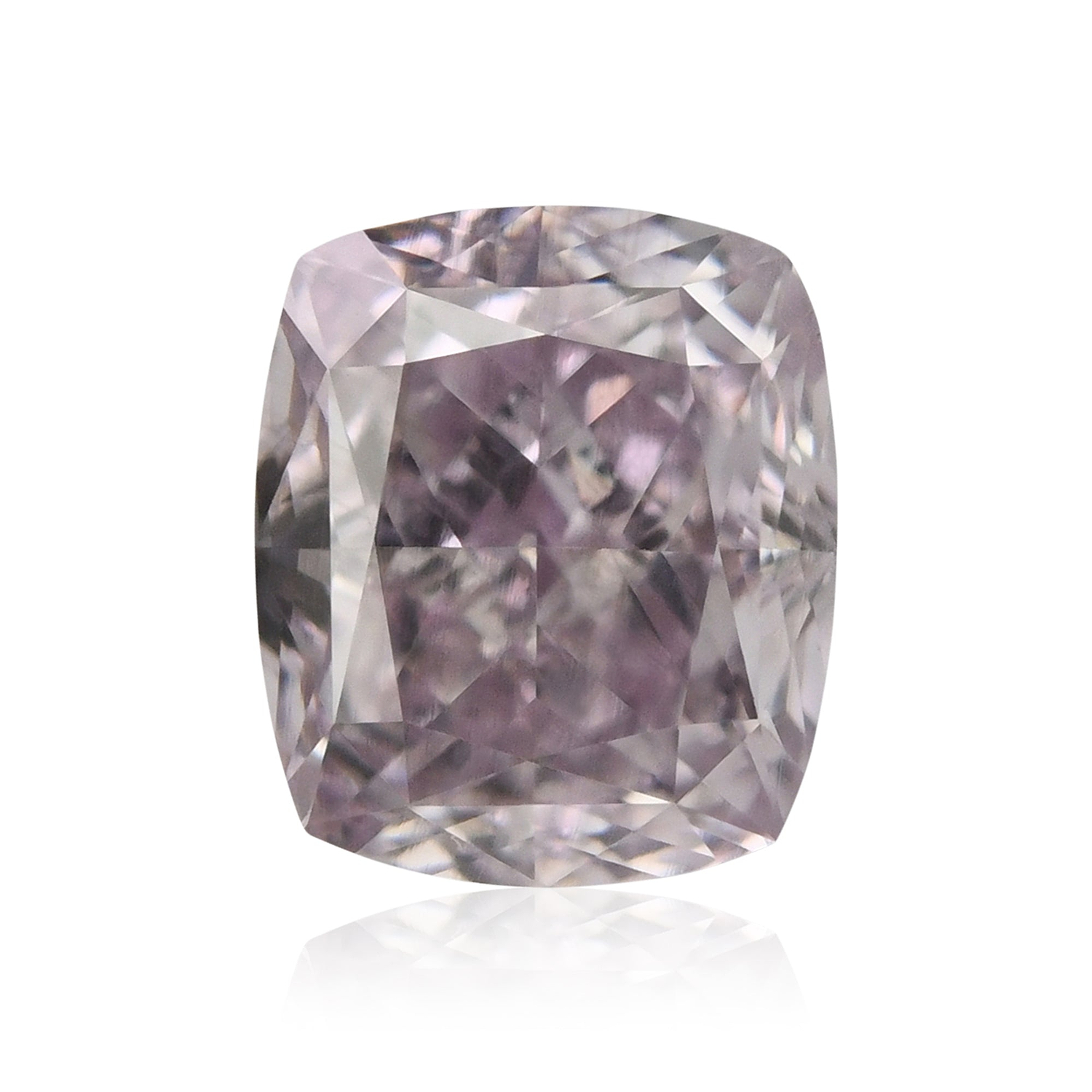 0.50 Carat Fancy Light Purplish Pink Cushion Diamond SI1 GIA