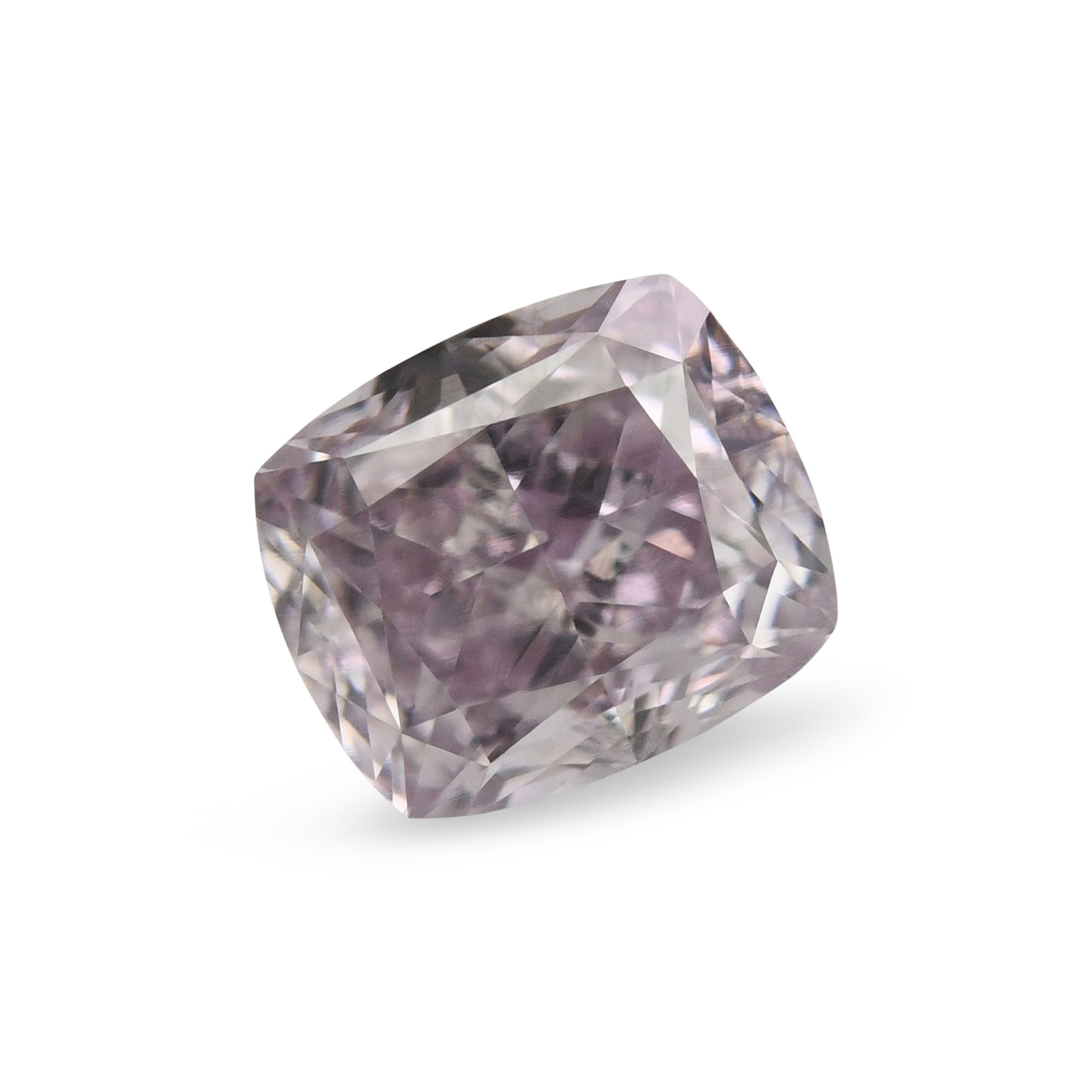 0.50 Carat Fancy Light Purplish Pink Cushion Diamond SI1 GIA
