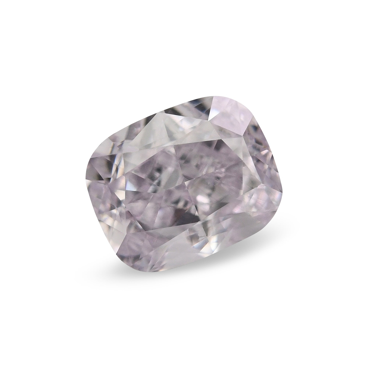 0.50 Carat Fancy Light Pinkish Purple Cushion Diamond VS2 GIA