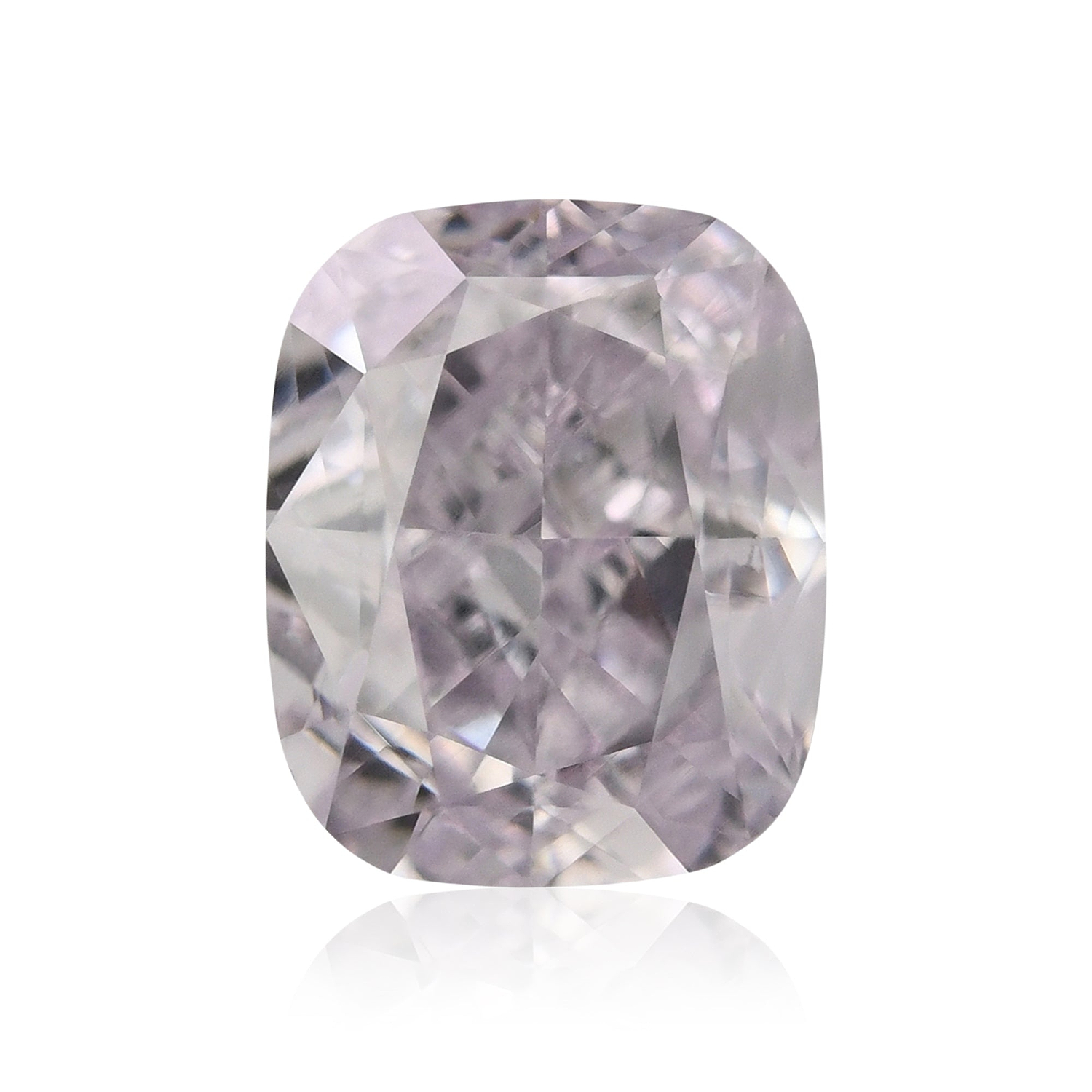 0.50 Carat Fancy Light Pinkish Purple Cushion Diamond VS2 GIA