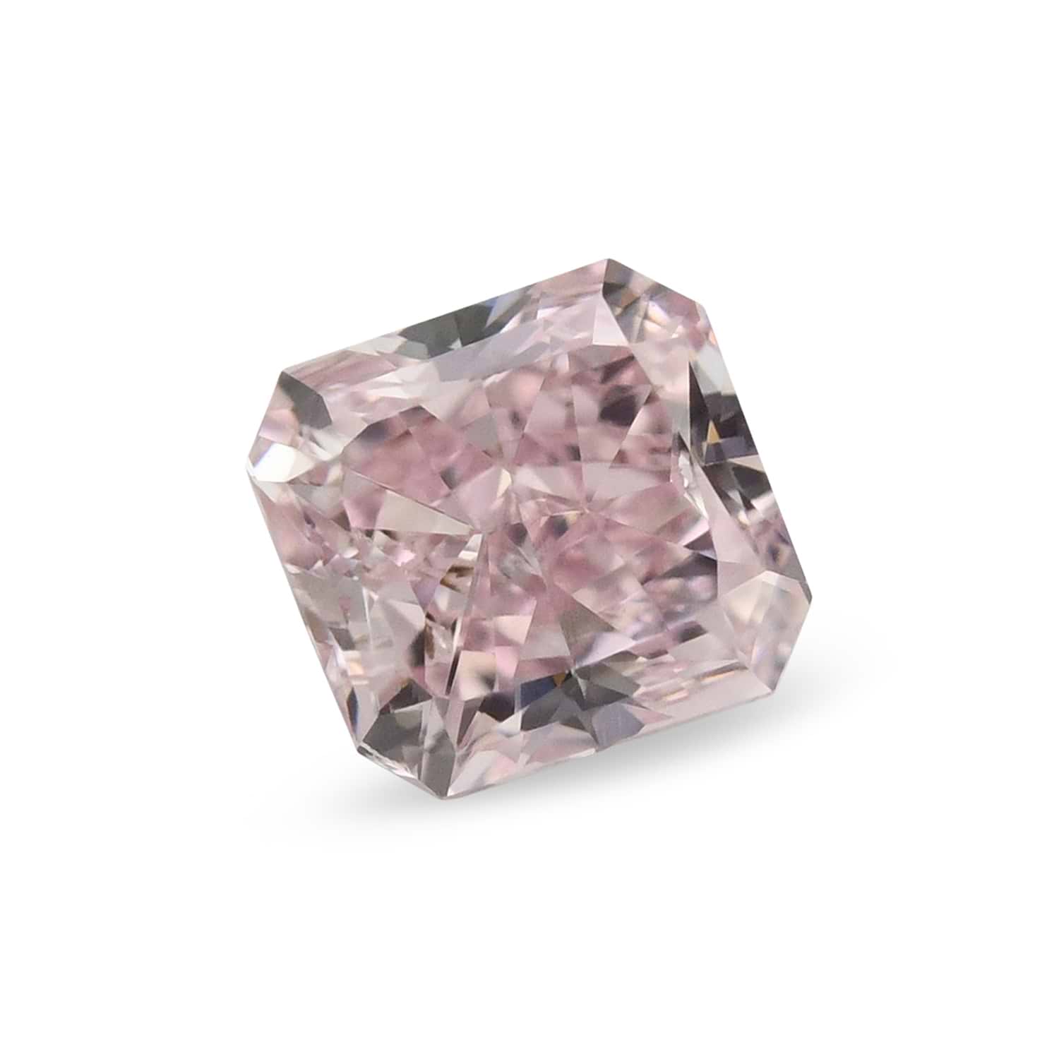 0.50 Carat Fancy Pink Radiant Diamond VS2 GIA