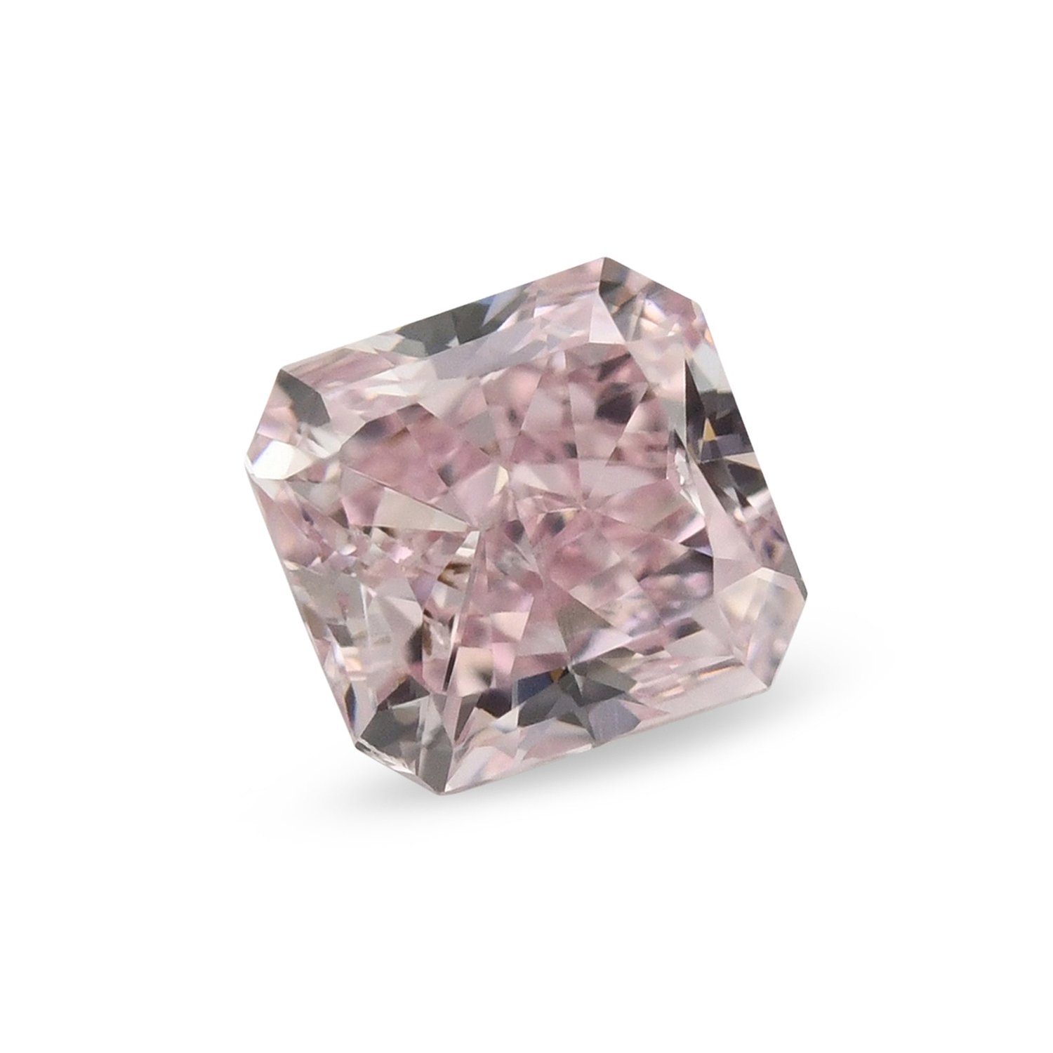 0.50 Carat Fancy Pink Radiant Diamond VS2 GIA