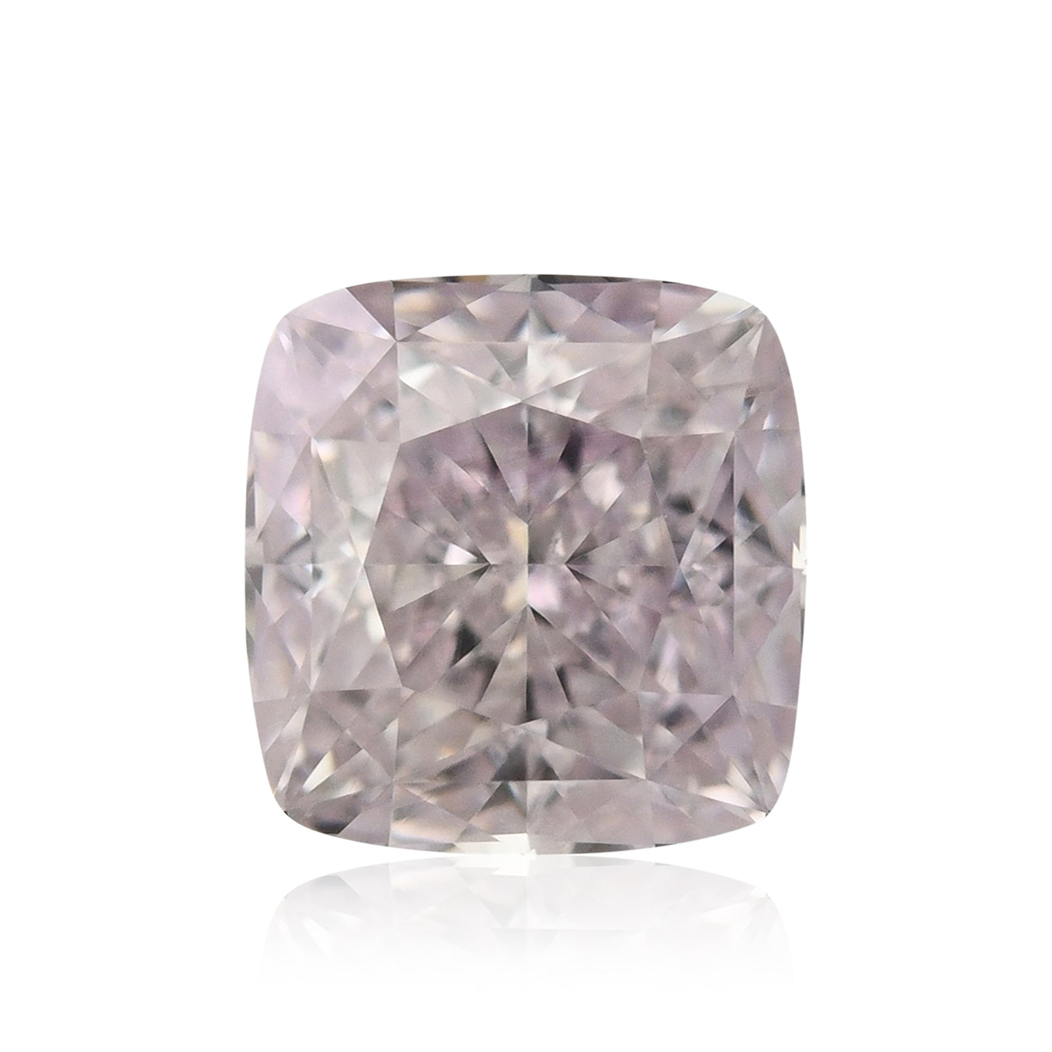 0.58 Carat Fancy Light Purplish Pink Cushion Diamond SI1 GIA