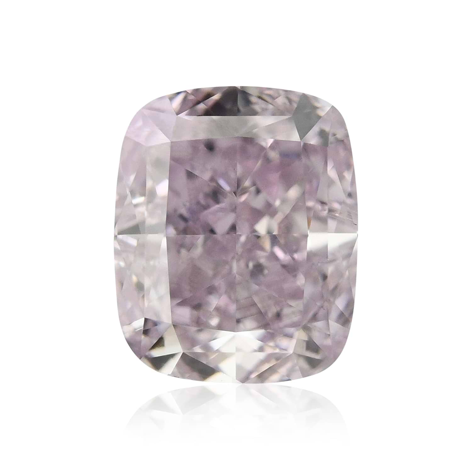 0.71 Carat Fancy Pinkish Purple Cushion Diamond SI2 GIA