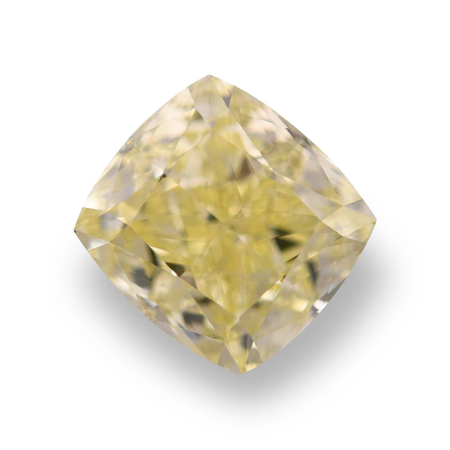 2.92 Carat Fancy Yellow Cushion Diamond VS2 GIA