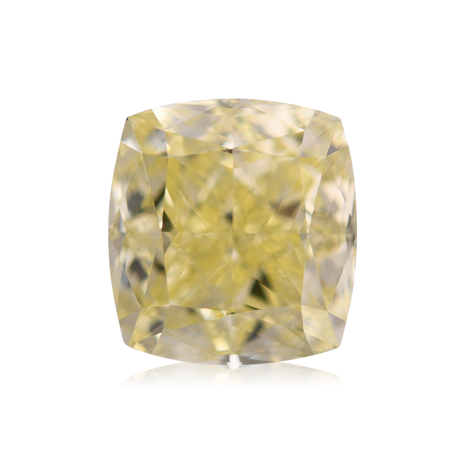 2.92 Carat Fancy Yellow Cushion Diamond VS2 GIA