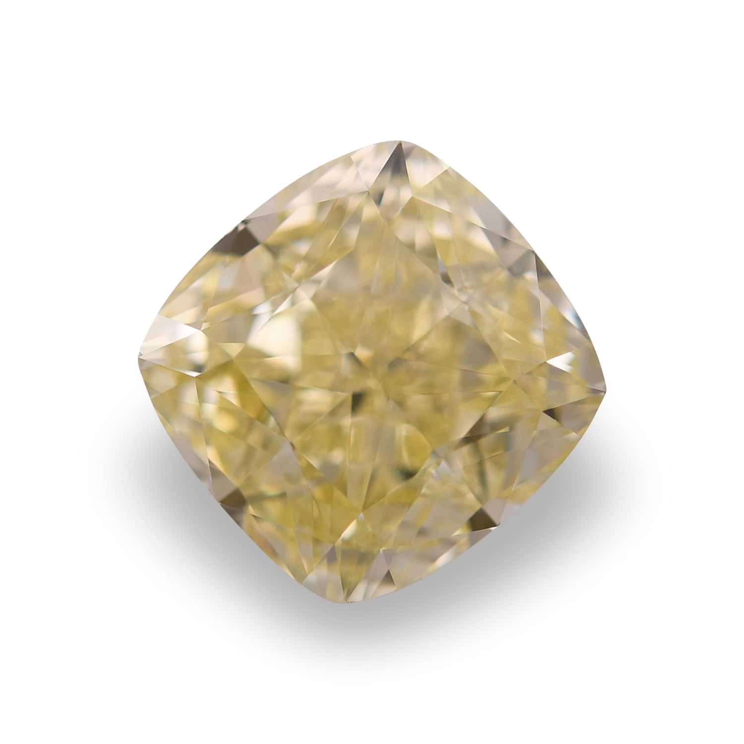 2.07 Carat Fancy Yellow Cushion Diamond VS1 GIA