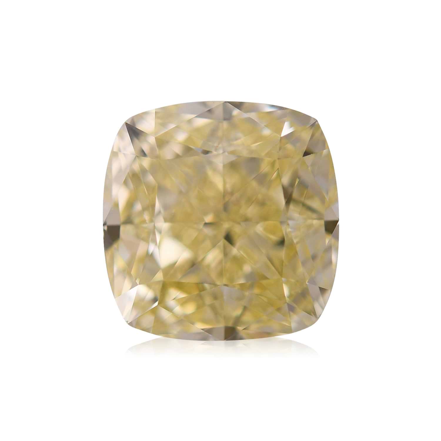 2.07 Carat Fancy Yellow Cushion Diamond VS1 GIA