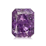 0.07 Carat Fancy Vivid Purple Radiant Diamond (VS2) GIA