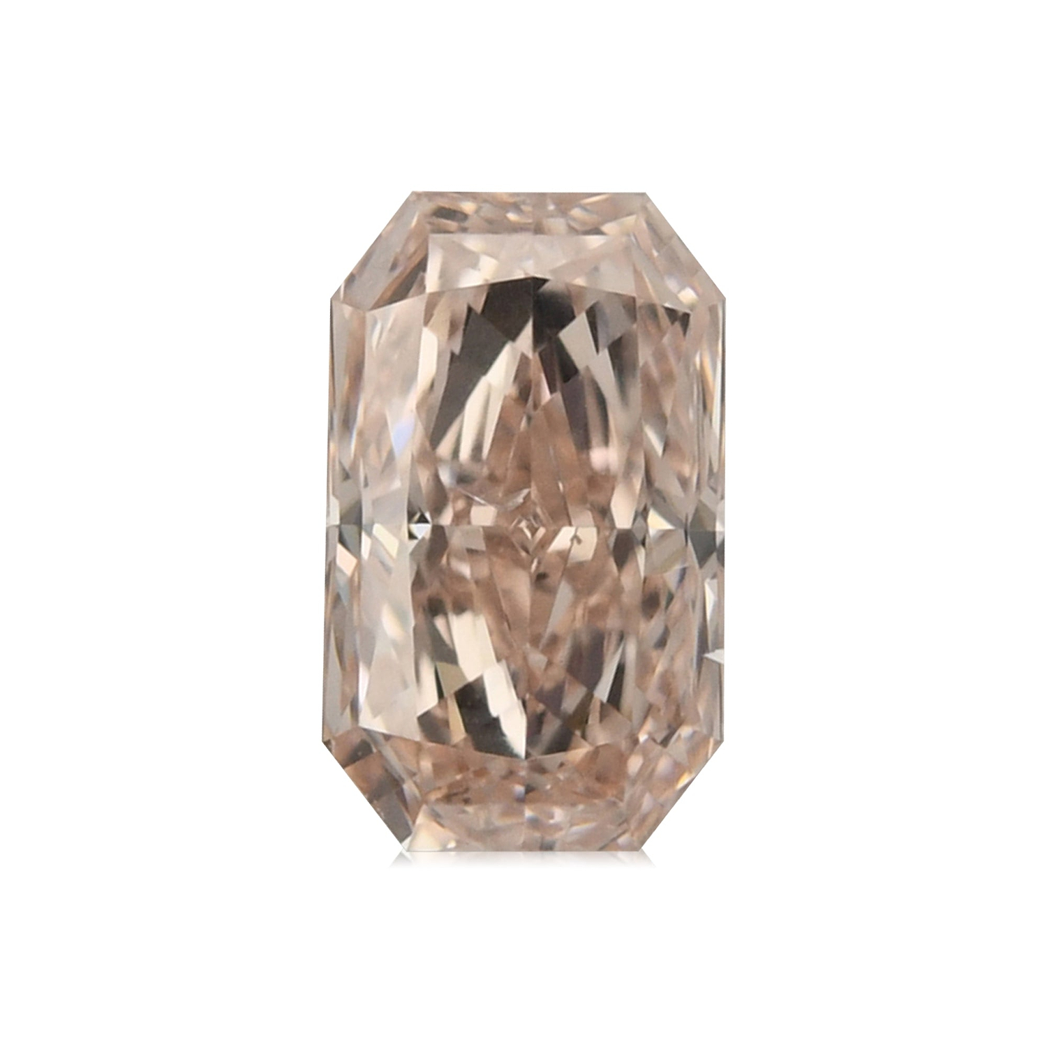 0.62 Carat Fancy Brownish Pink Radiant Diamond SI1 GIA