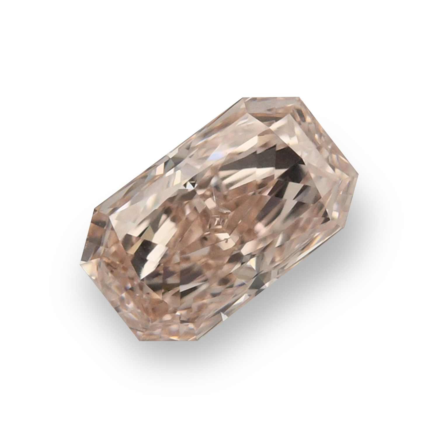 0.62 Carat Fancy Brownish Pink Radiant Diamond SI1 GIA