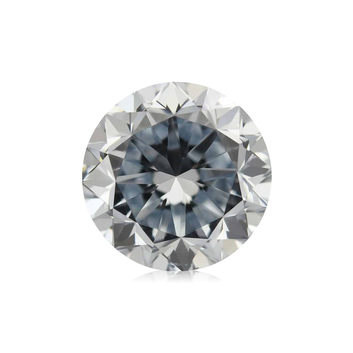 0.53 Carat Fancy Blue Round Brilliant Diamond VS2 GIA