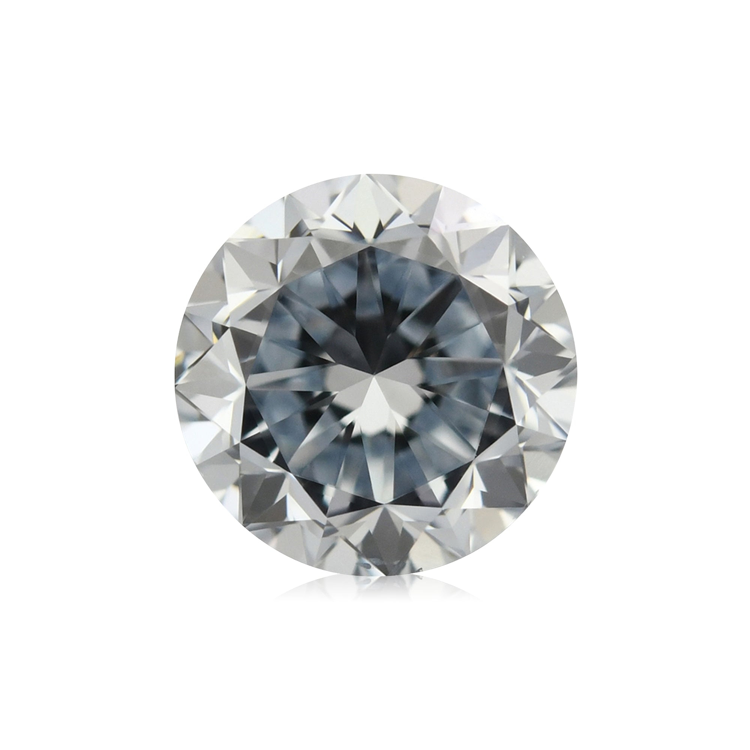 0.53 Carat Fancy Blue Round Brilliant Diamond VS2 GIA