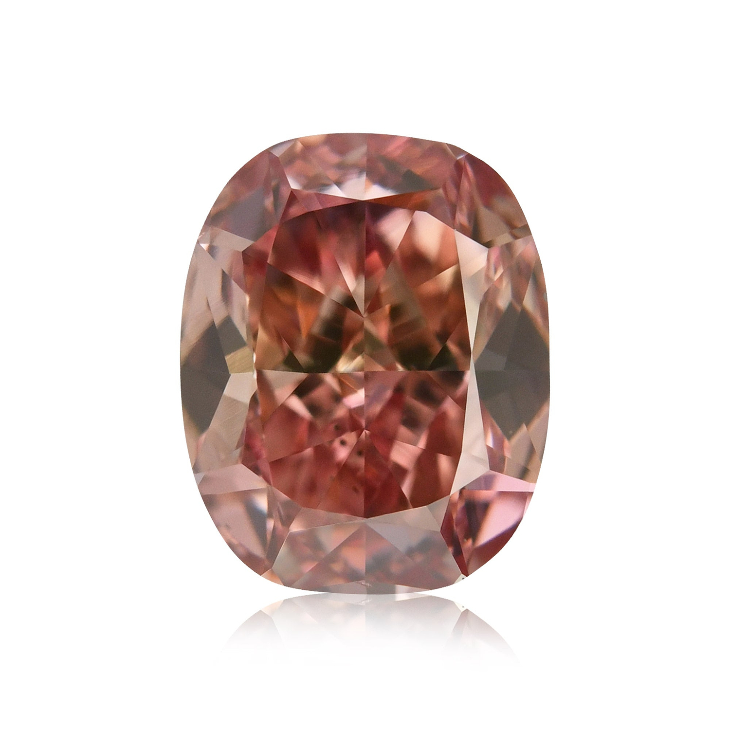 1.12 Carat Fancy Intense Pink Cushion Diamond VS2 GIA