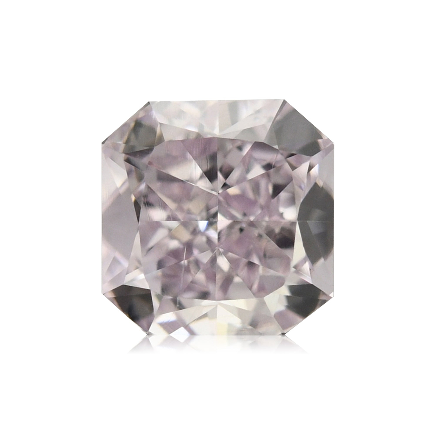 0.50 Carat Fancy Purple Pink Radiant Diamond SI1 GIA
