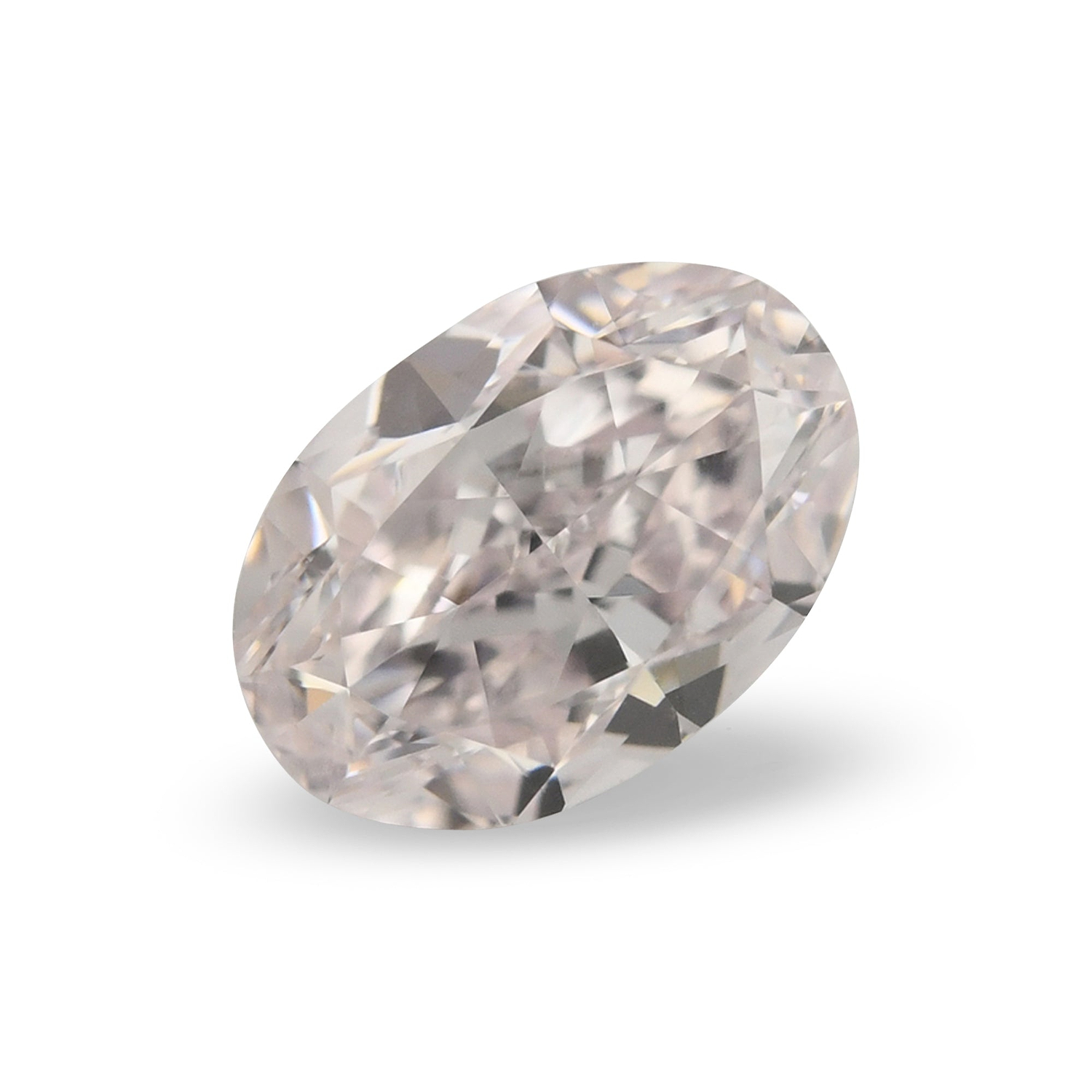 0.80 Carat Light Pink Oval Diamond VS1 GIA