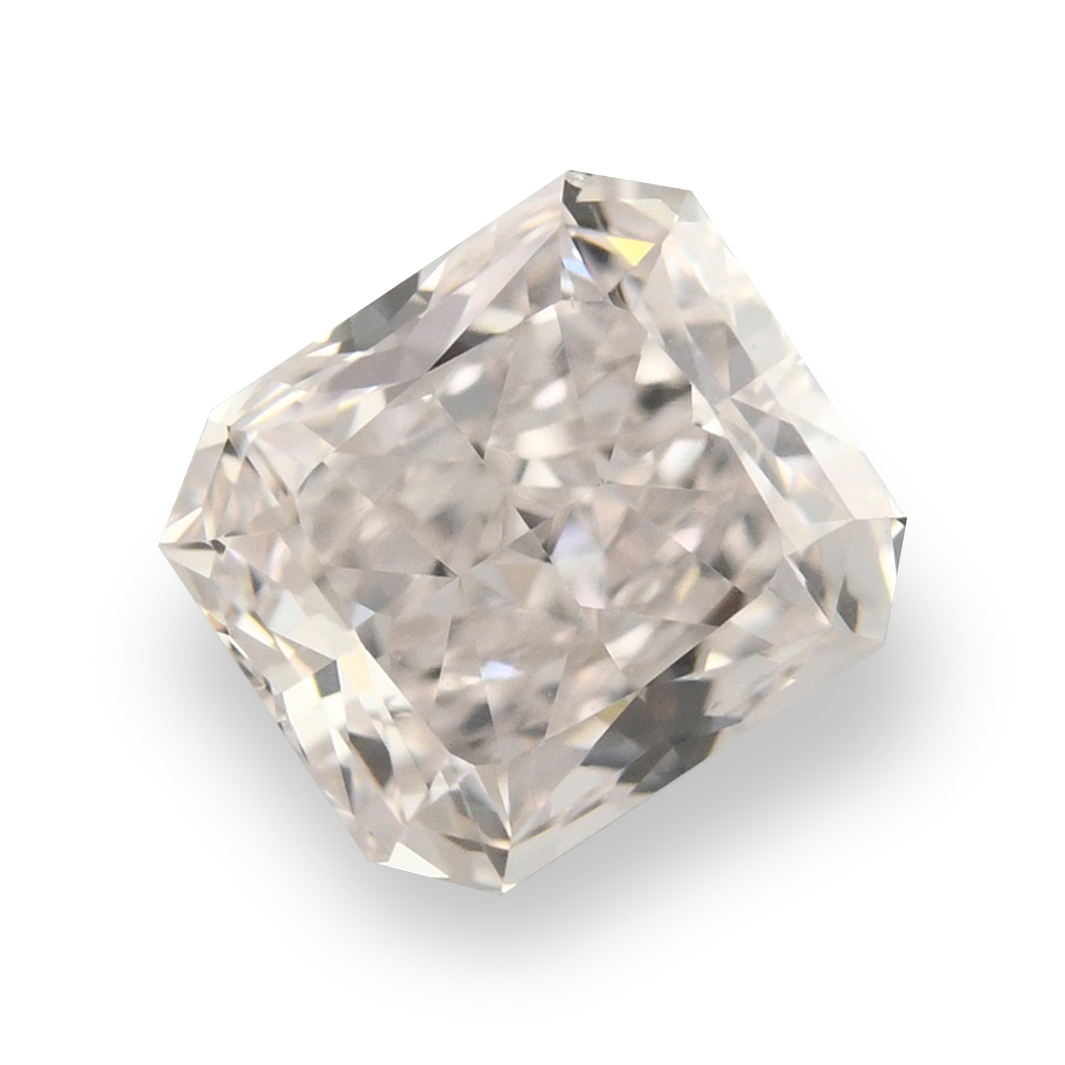 0.85 Carat Very Light Pink Radiant Diamond VS2 GIA
