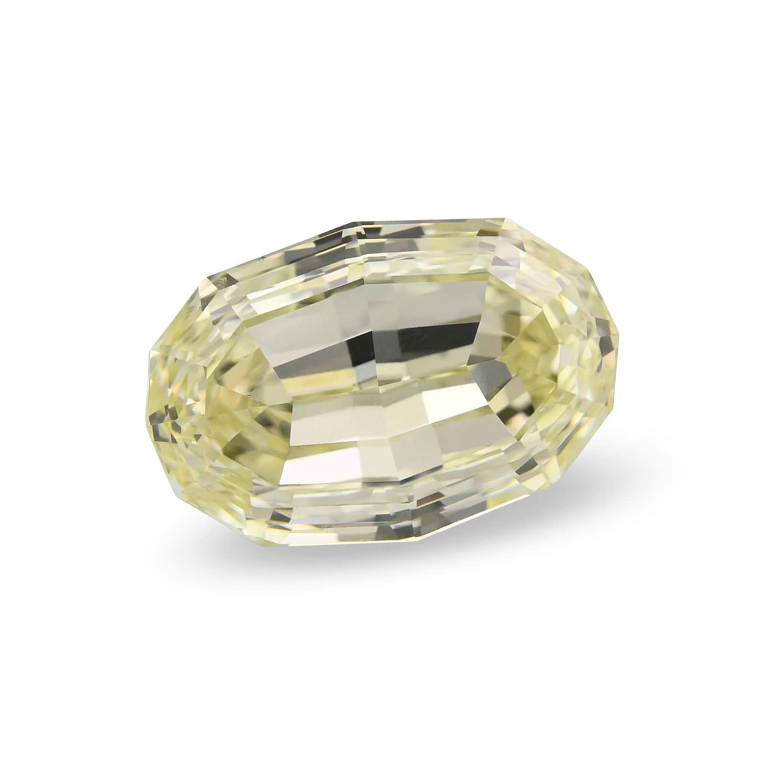 2.01 Carat Fancy Light Yellow Oval Diamond SI1 GIA
