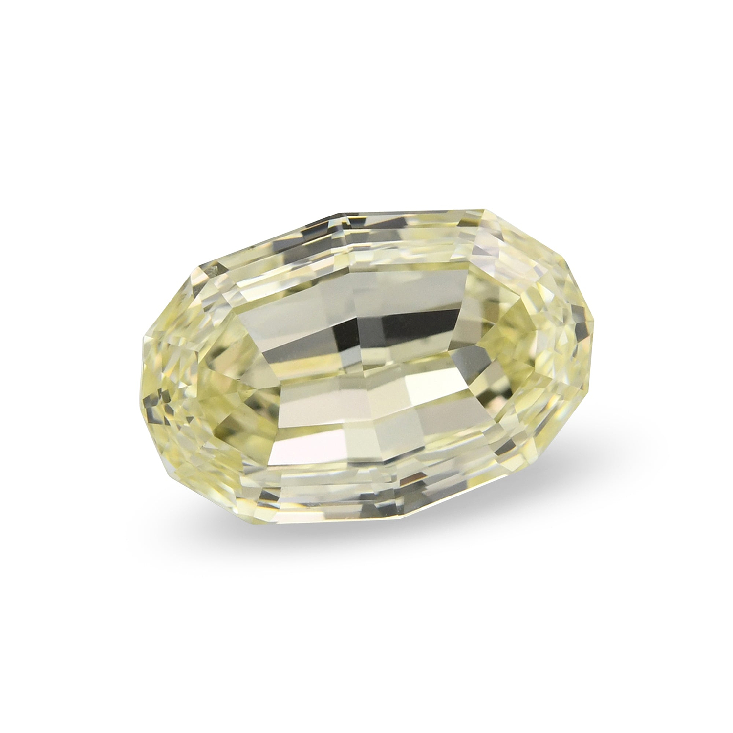 2.01 Carat Fancy Light Yellow Oval Diamond SI1 GIA