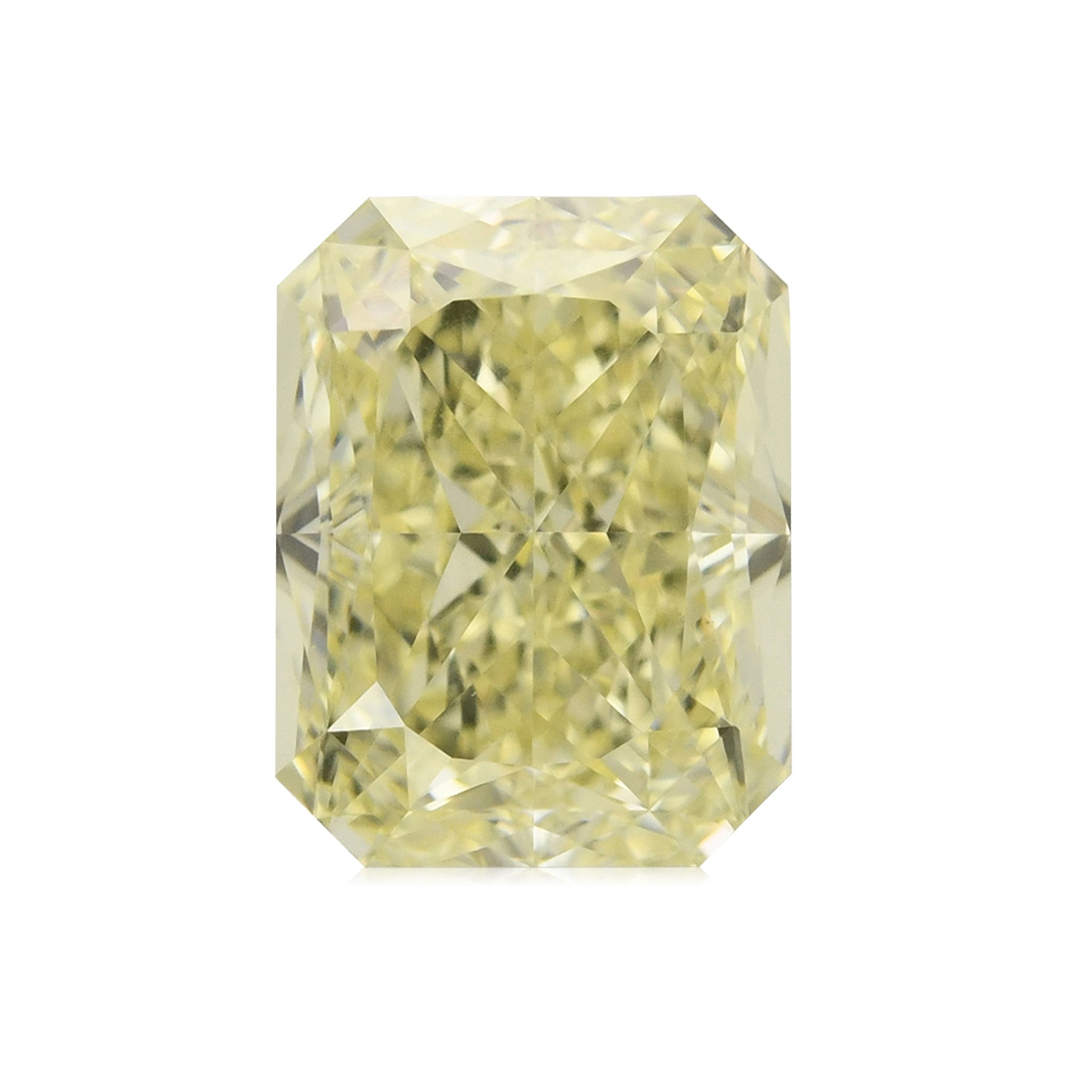 1.41 Carat Fancy Light Yellow Radiant Diamond VS2 GIA