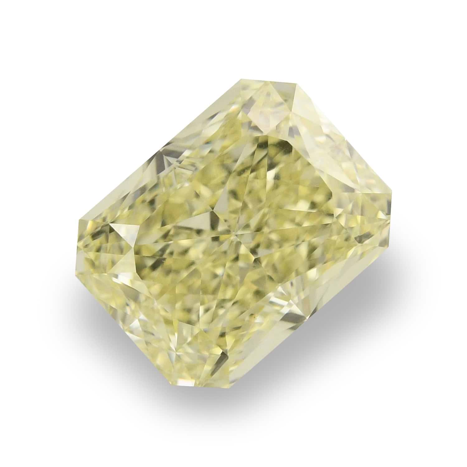 1.41 Carat Fancy Light Yellow Radiant Diamond VS2 GIA