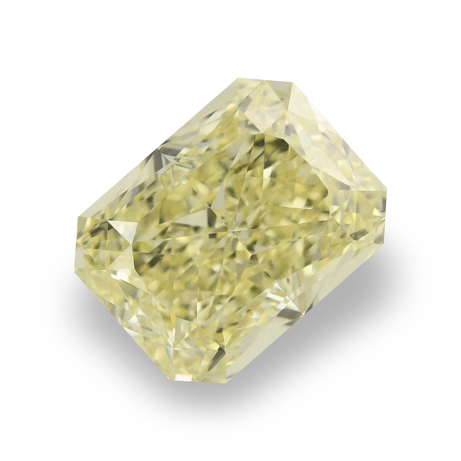 1.41 Carat Fancy Light Yellow Radiant Diamond VS2 GIA