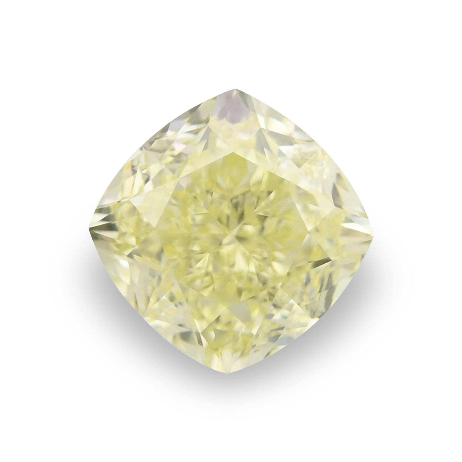 1.56 Carat Fancy Light Yellow Cushion Diamond VVS2 GIA