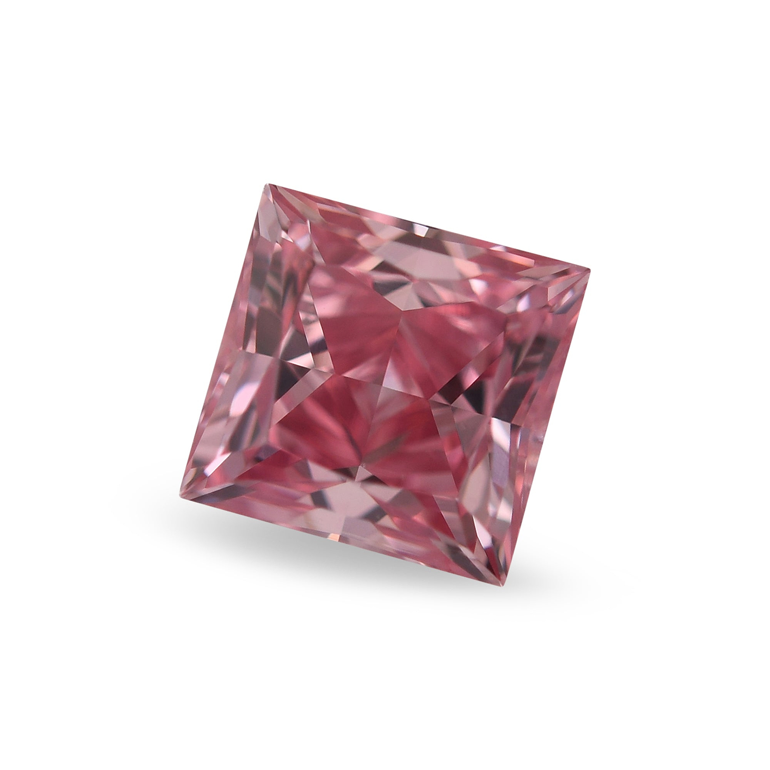 0.91 Carat Fancy Vivid Pink Princess Argyle Diamond VS2 GIA