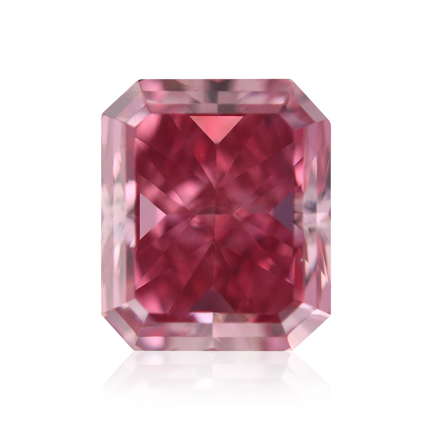 0.69 Carat Fancy Vivid Pink Radiant Argyle Diamond VS1 GIA