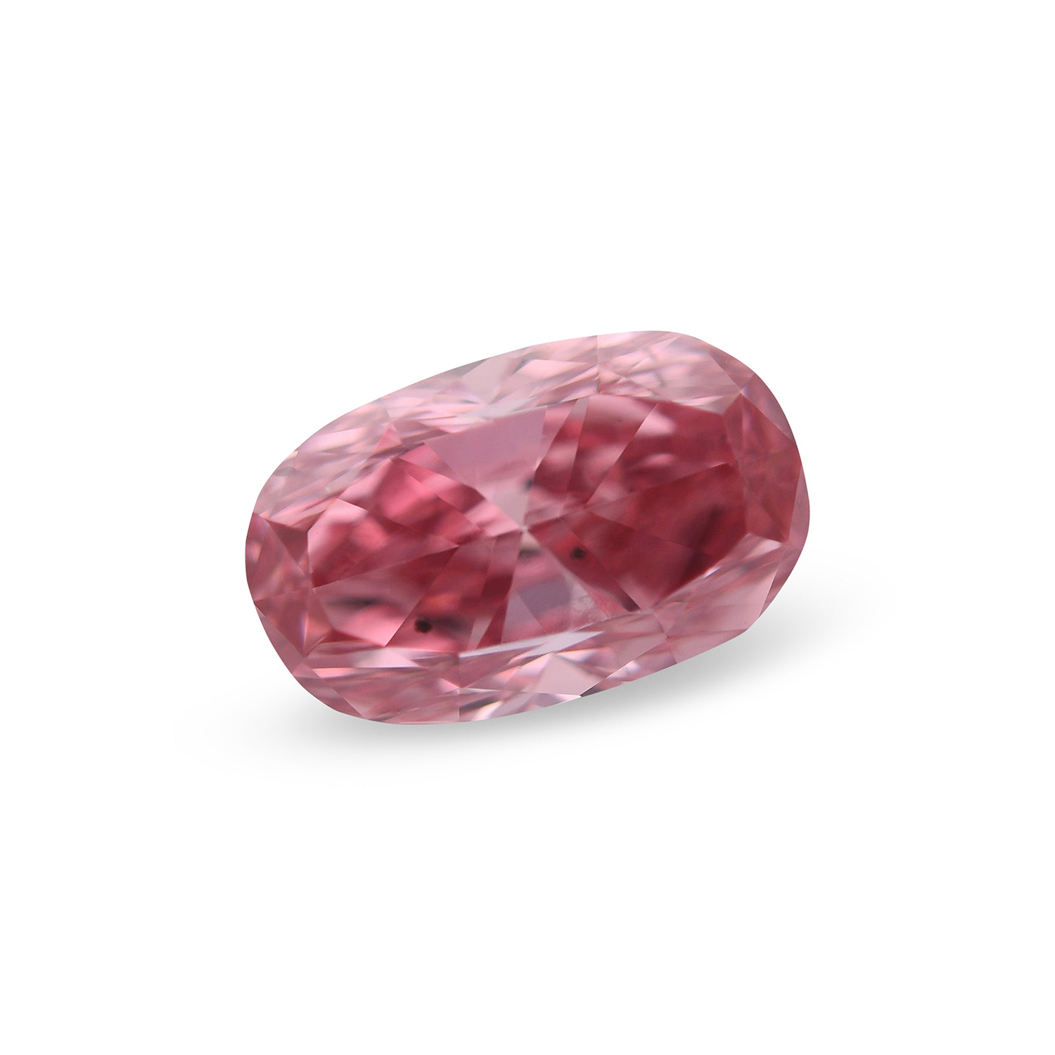 0.76 Carat Fancy Vivid Purplish Pink Cushion Diamond SI1 GIA