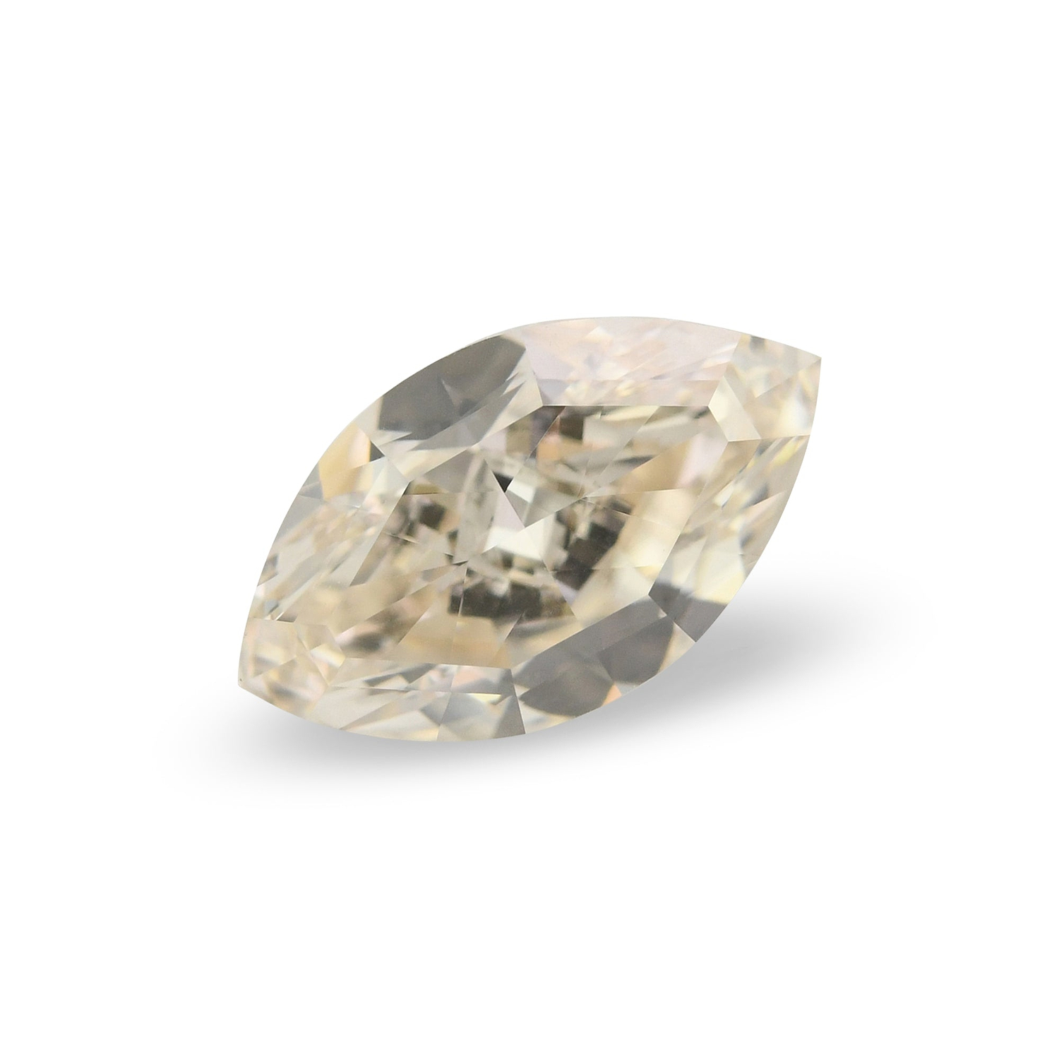 1.45 Carat Faint Brown Marquise Diamond VS1 GIA