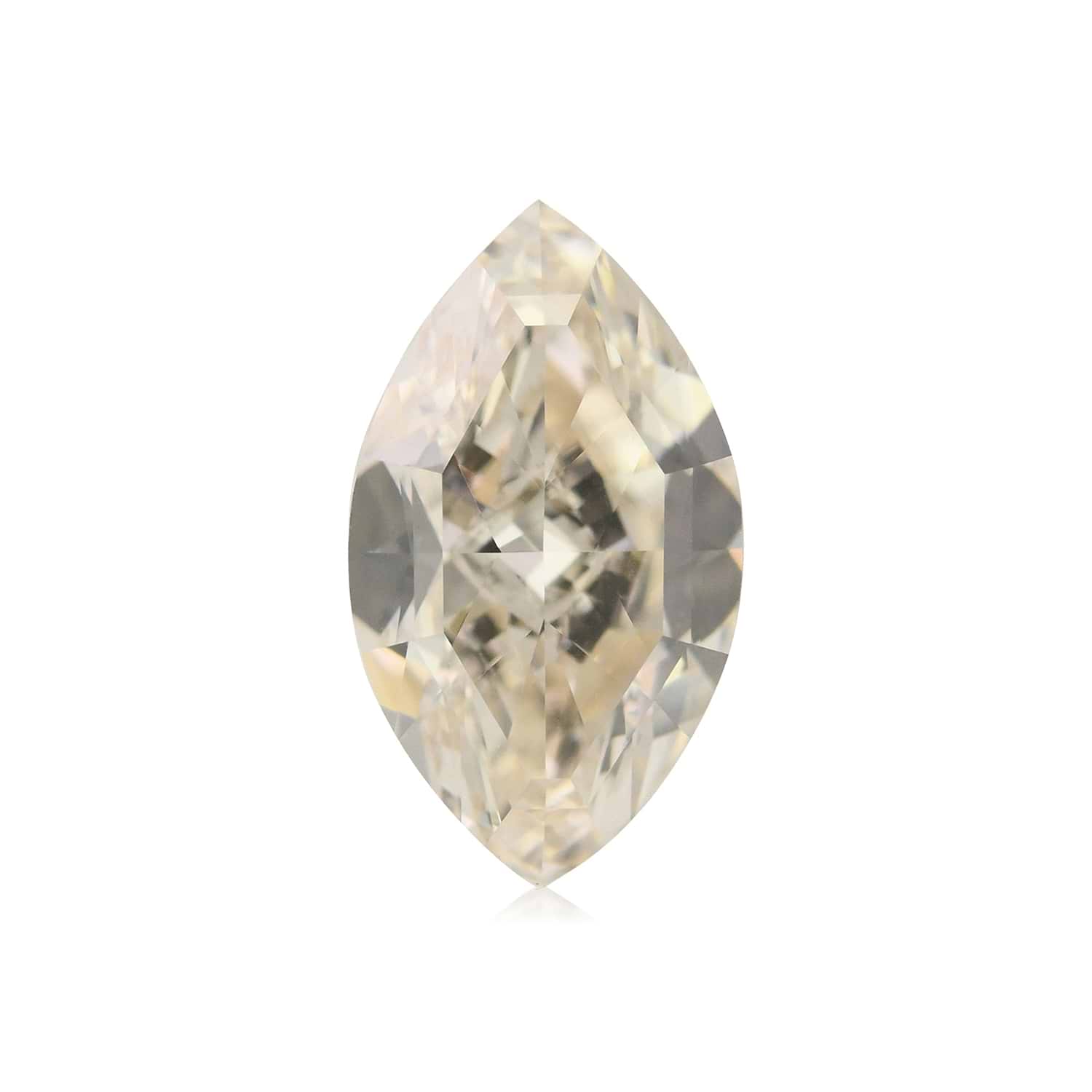 1.45 Carat Faint Brown Marquise Diamond VS1 GIA