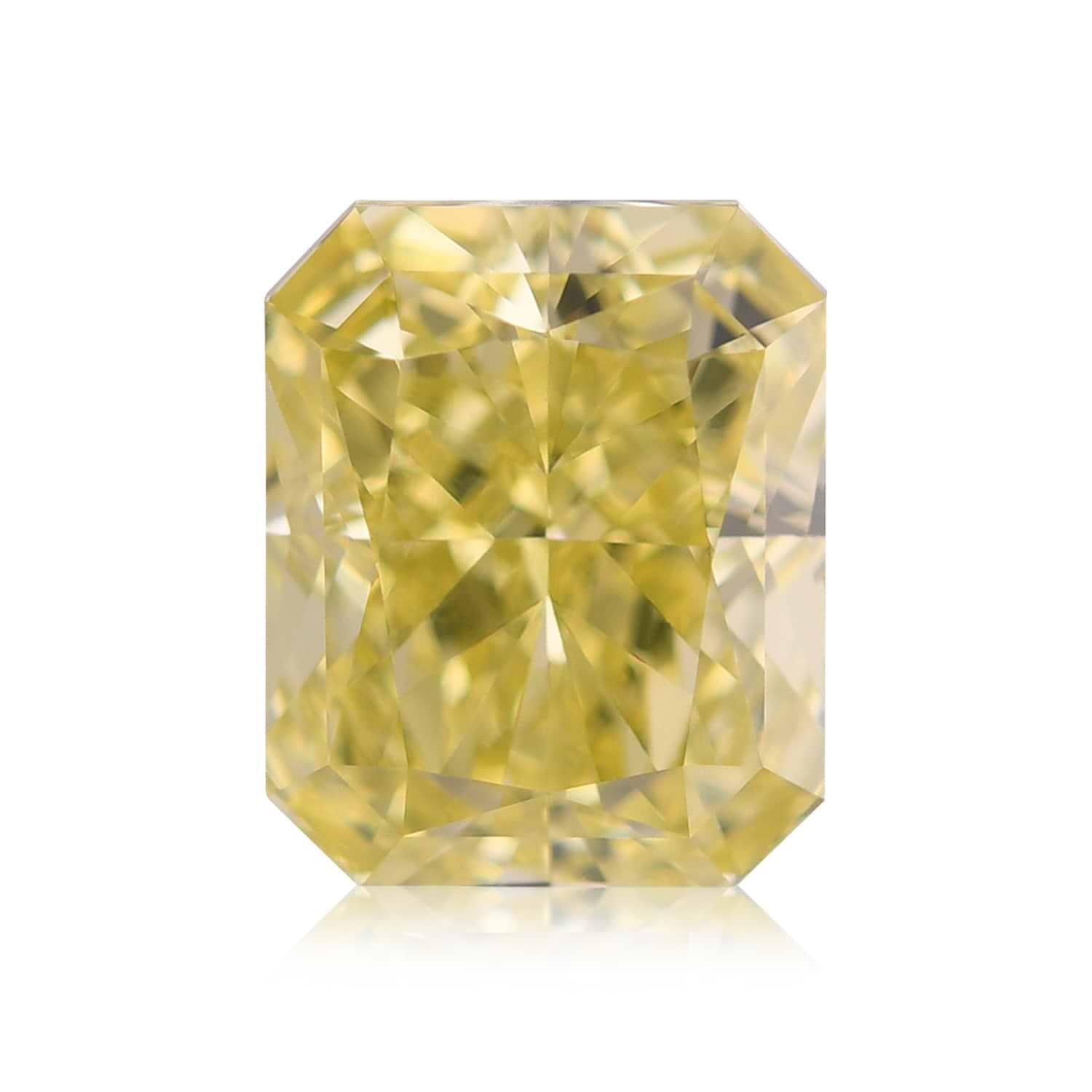 2.38 Carat Fancy Yellow Radiant Diamond VS2 GIA