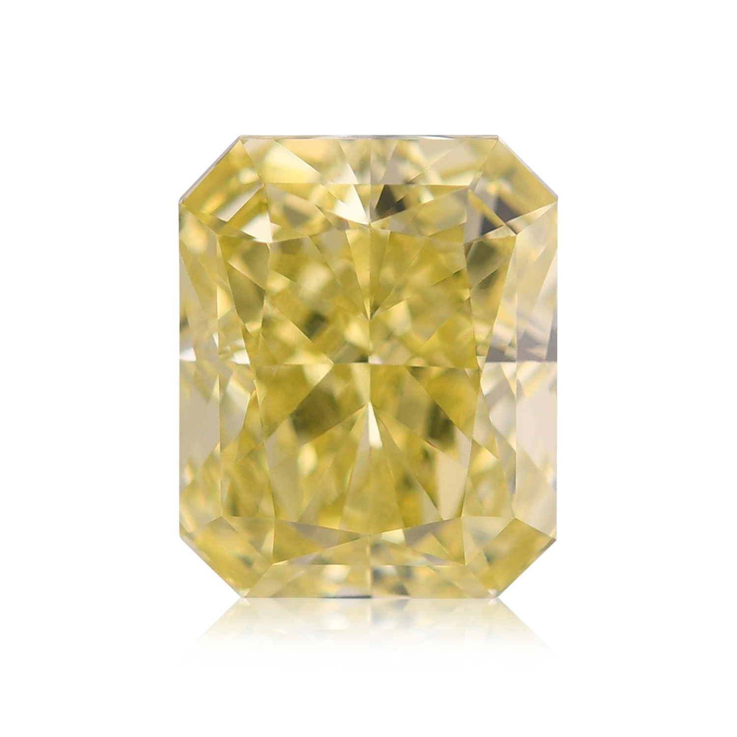 2.38 Carat Fancy Yellow Radiant Diamond VS2 GIA
