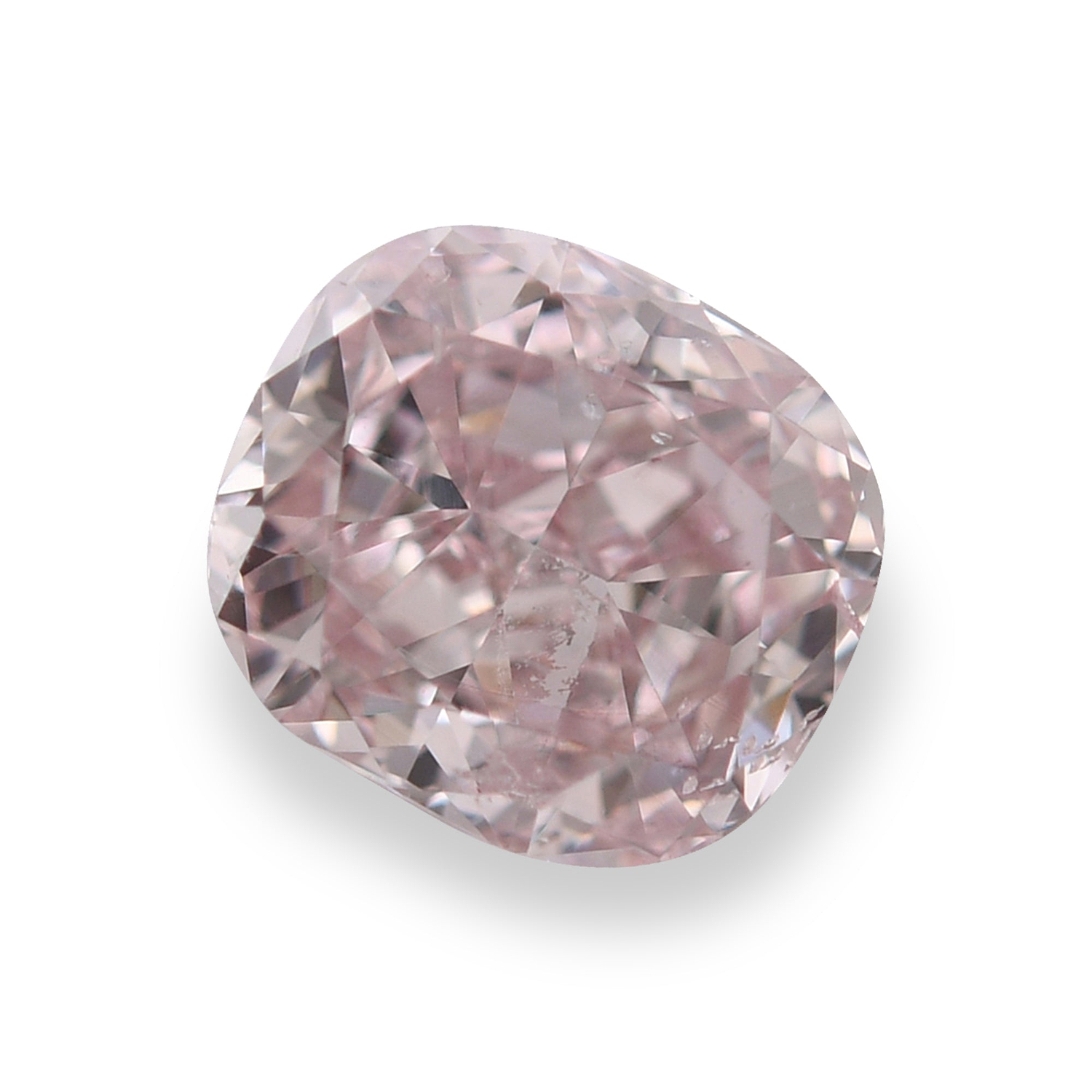 0.50 Carat Fancy Brownish Pink Cushion Diamond I1 GIA