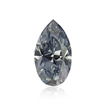 0.15 Carat Fancy Intense Blue Pear Diamond SI1 GIA