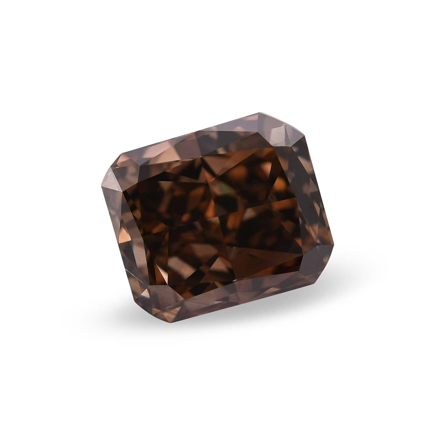 3.65 Carat Fancy Dark Orangy Brown Cushion Diamond SI1 GIA